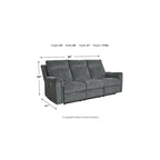 Ensemble de mobilier rembourré 3 pièces Barnsana - 86L x 41P x 40H