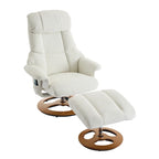 Fauteuil de massage inclinable pivotant à 360° avec ottoman, massage et siège chauffant