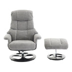 Fauteuil de massage inclinable pivotant à 360° avec ottoman, massage et siège chauffant