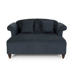 Méridienne double capitonnée contemporaine avec oreillers décoratifs – 63,00 L x 58,50 l x 34,50 H