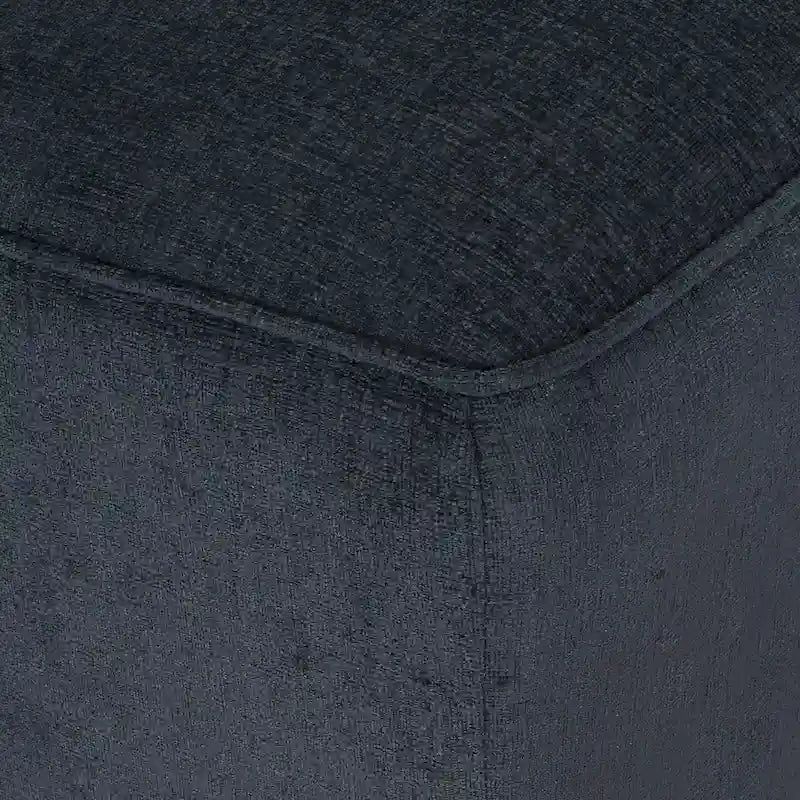 Méridienne double capitonnée contemporaine avec oreillers décoratifs – 63,00 L x 58,50 l x 34,50 H