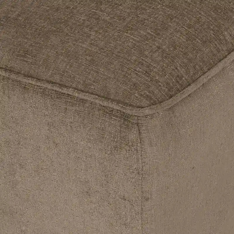 Méridienne double capitonnée contemporaine avec oreillers décoratifs – 63,00 L x 58,50 l x 34,50 H