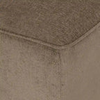 Méridienne double capitonnée contemporaine avec oreillers décoratifs – 63,00 L x 58,50 l x 34,50 H