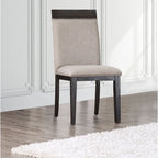 Chaises d'appoint rembourrées Edmonia Espresso (lot de 2)