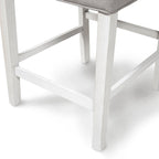 Chaises de comptoir capitonnées modernes grises Tia (lot de 2)