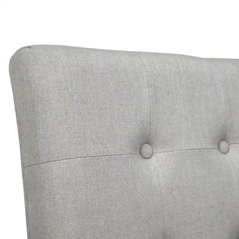 Chaises de comptoir capitonnées modernes grises Tia (lot de 2)