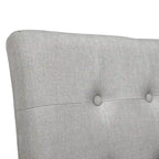 Chaises de comptoir capitonnées modernes grises Tia (lot de 2)