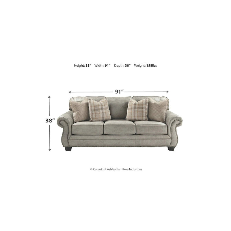 Canapé en acier Olsberg - 91 L x 38 P x 38 H