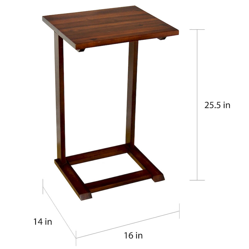 Table d'appoint en acacia massif Holly Hill pour canapé