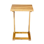 Table d'appoint en acacia massif Holly Hill pour canapé