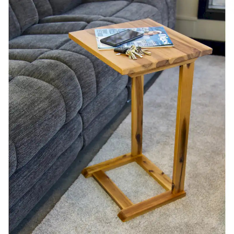 Table d'appoint en acacia massif Holly Hill pour canapé