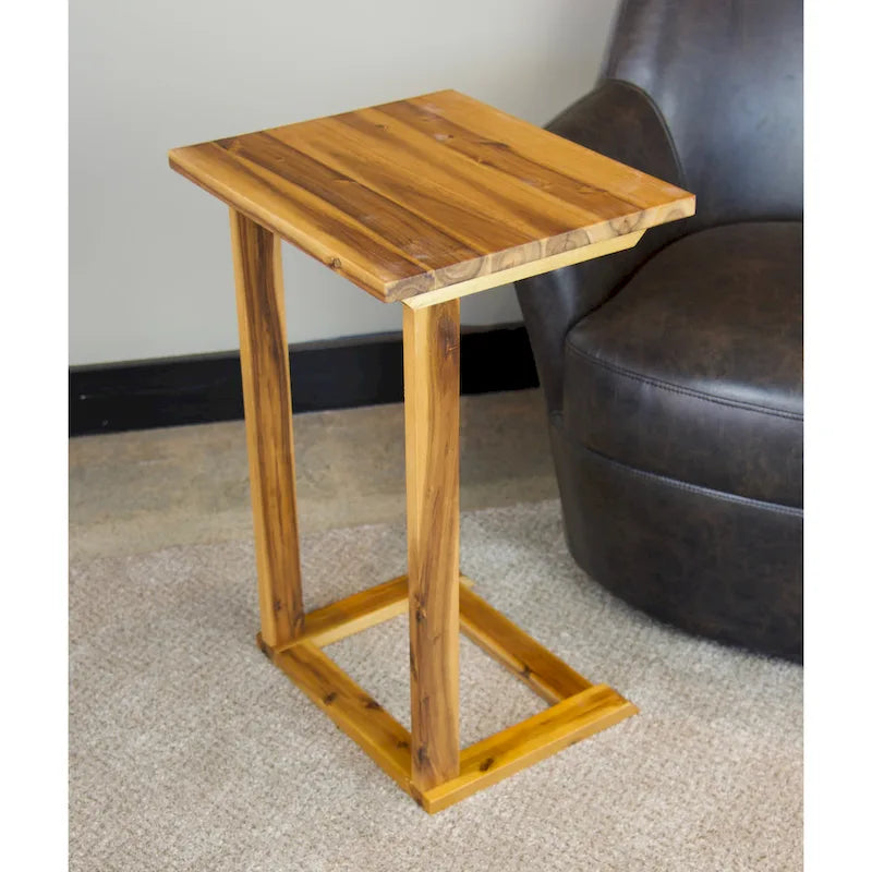 Table d'appoint en acacia massif Holly Hill pour canapé