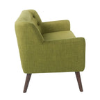 Causeuse en tissu Balestrand Mid-century à dossier touffeté