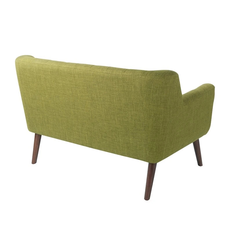 Causeuse en tissu Balestrand Mid-century à dossier touffeté