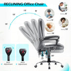 Chaise de bureau ergonomique avec 7 points de massage vibrant et fonctions chauffantes