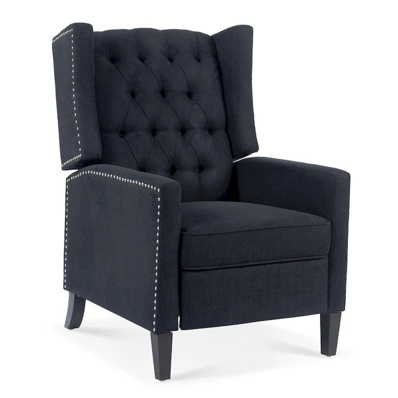 27.16 Fauteuil inclinable manuel large avec accoudoirs ailés