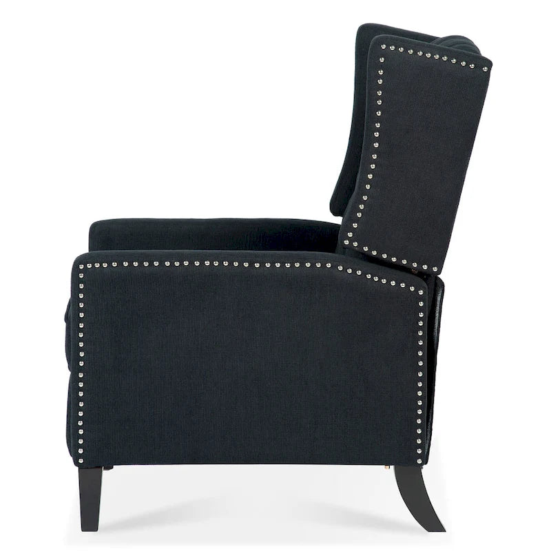 27.16 Fauteuil inclinable manuel large avec accoudoirs ailés