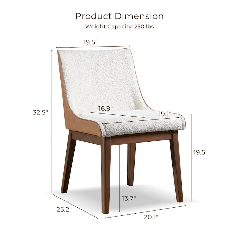 Table à manger rectangulaire en noyer 5 pièces du milieu du siècle
