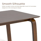 Table à manger rectangulaire en noyer 5 pièces du milieu du siècle