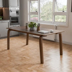 Table à manger rectangulaire en noyer 5 pièces du milieu du siècle