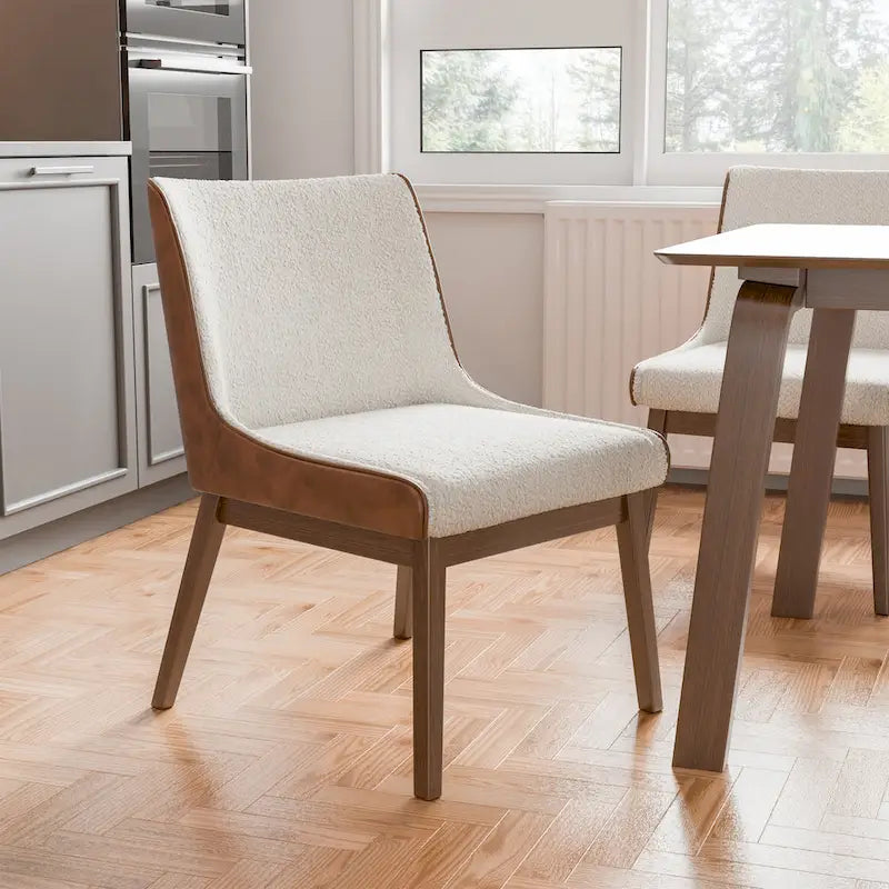 Table à manger rectangulaire en noyer 5 pièces du milieu du siècle
