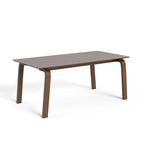 Table à manger rectangulaire en noyer 5 pièces du milieu du siècle