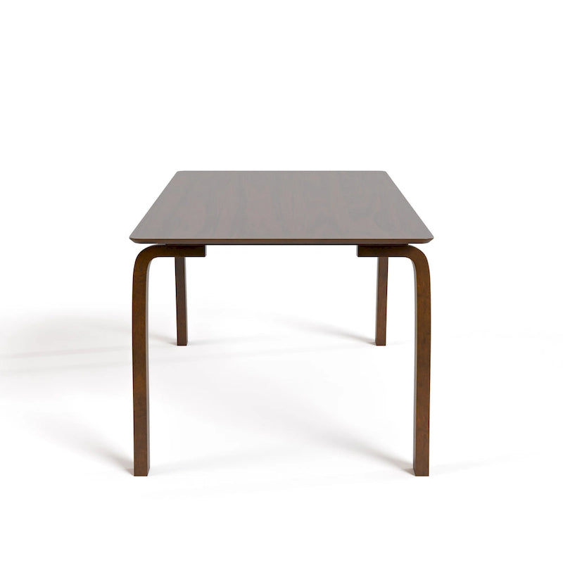 Table à manger rectangulaire en noyer 5 pièces du milieu du siècle