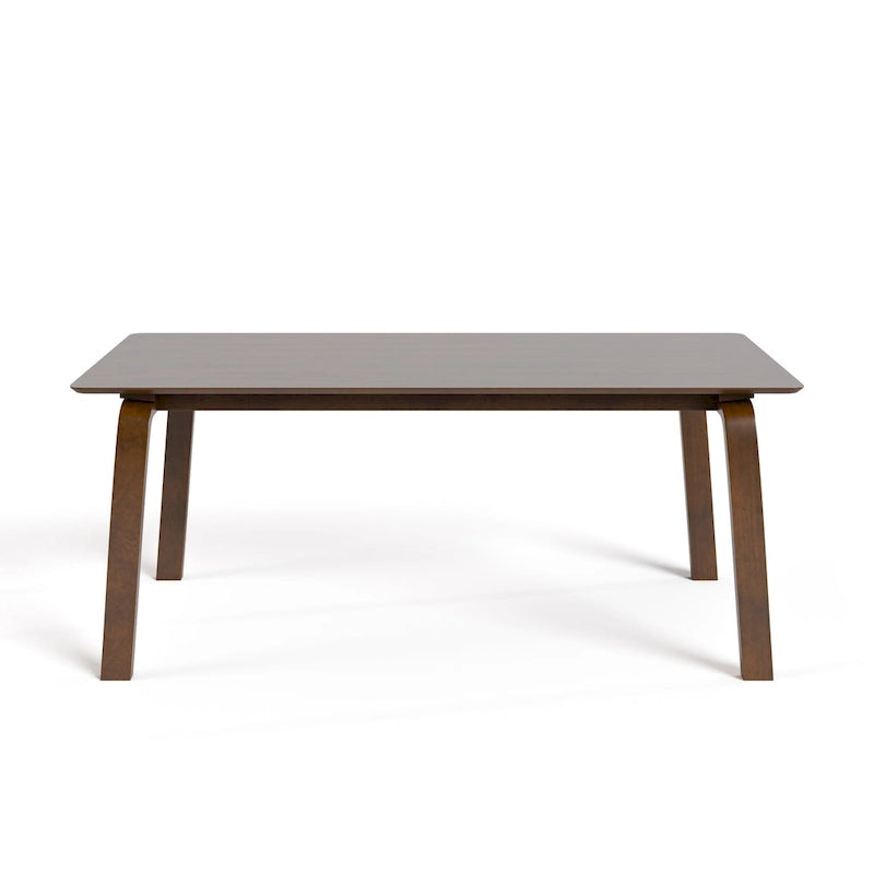 Table à manger rectangulaire en noyer 5 pièces du milieu du siècle