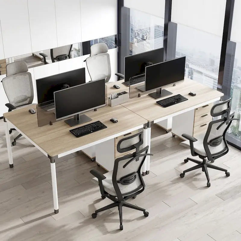 Chaise de bureau ergonomique pivotante à 360° en maille, réglable en hauteur, avec appuie-tête, support lombaire et accoudoirs réglables