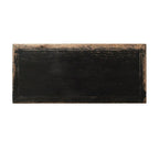 Meuble à deux tiroirs noir vieilli 39x18x35H